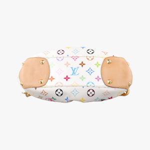 Pre-owned Louis Vuitton JUDY PM white Monogram Multicolor M40257 shoulderbag | stylenewstar