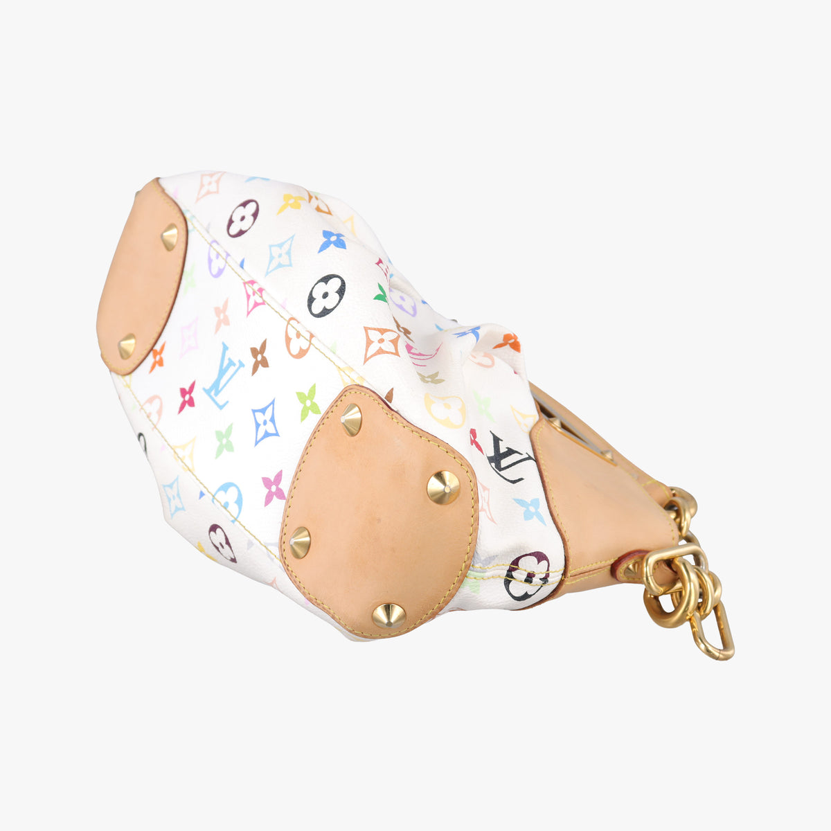Pre-owned Louis Vuitton JUDY PM white Monogram Multicolor M40257 shoulderbag | stylenewstar