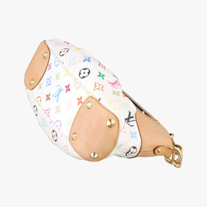Pre-owned Louis Vuitton JUDY PM white Monogram Multicolor M40257 shoulderbag | stylenewstar