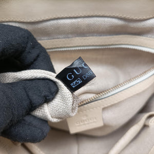 Secondhand Gucci Snaffle Bit Beige Leather 263955 shoulderbag | stylenewstar