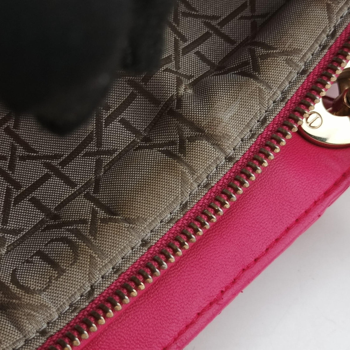 Pre-owned Christian Dior Lady dior Rose Lambskin  handbag | stylenewstar