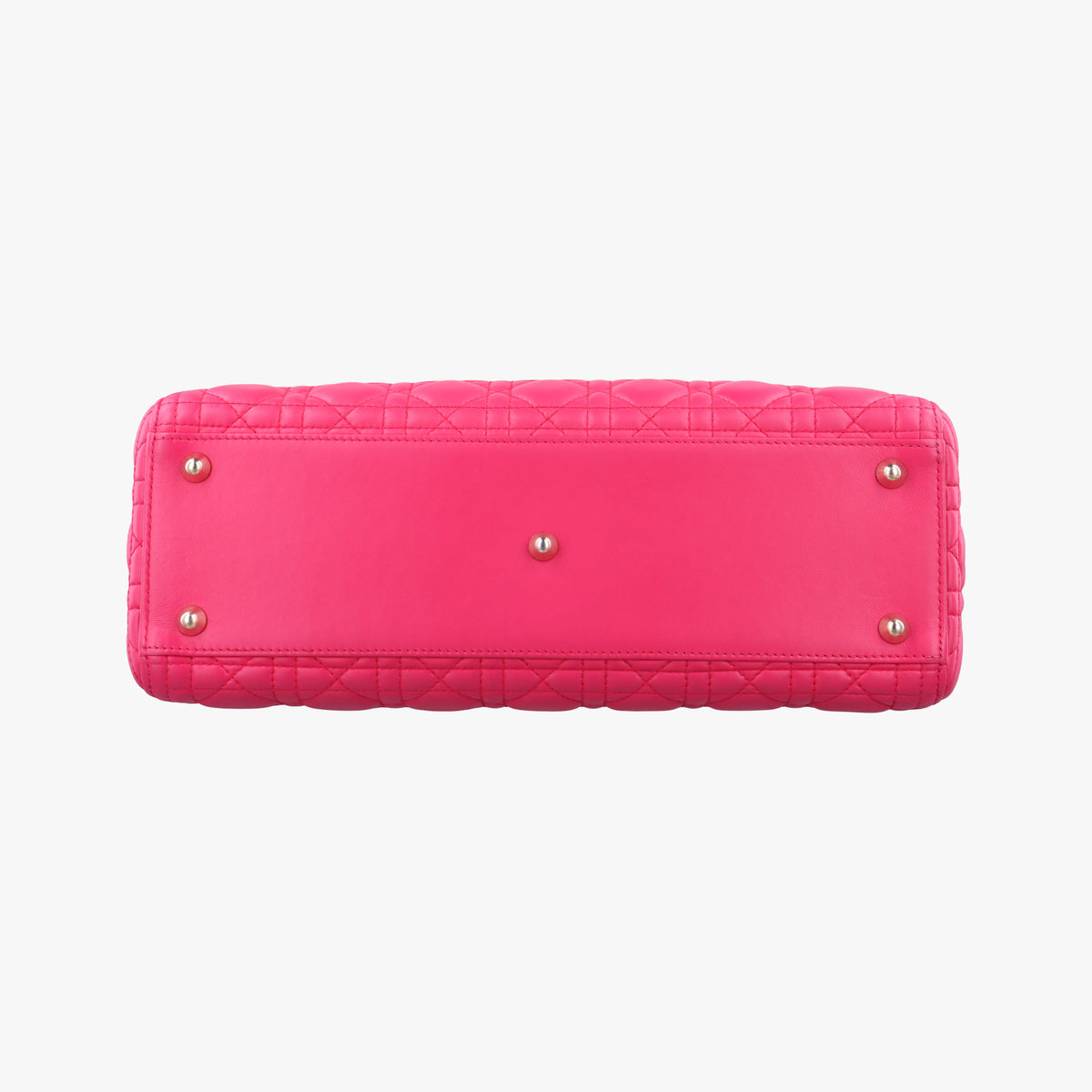 Pre-owned Christian Dior Lady dior Rose Lambskin  handbag | stylenewstar