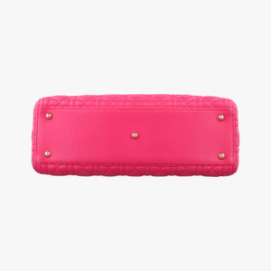 Pre-owned Christian Dior Lady dior Rose Lambskin  handbag | stylenewstar