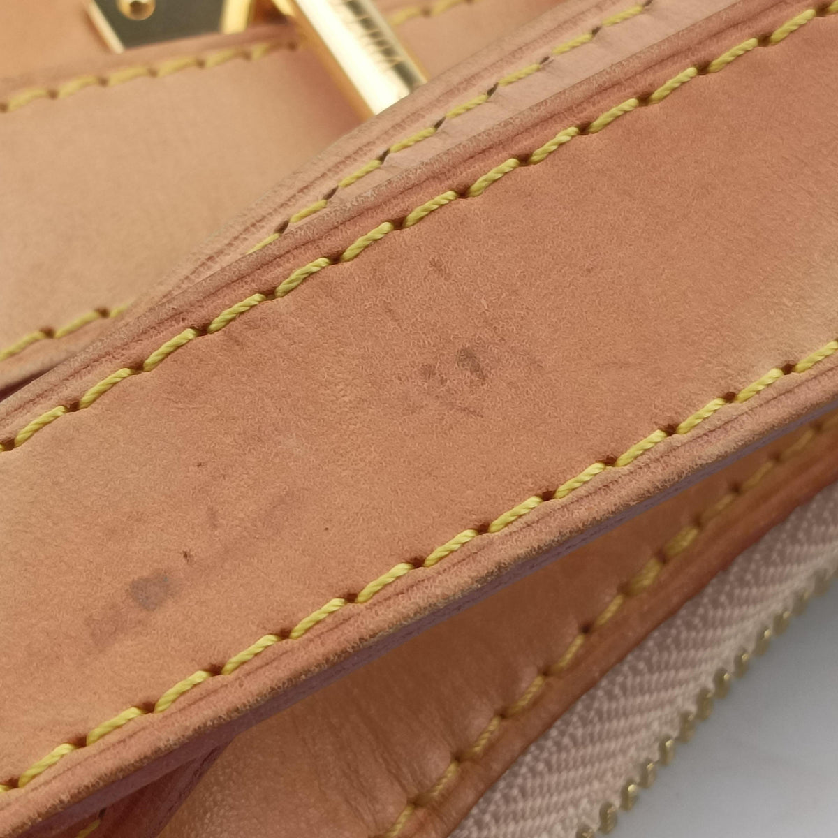 Pre-owned Louis Vuitton GRETA white Monogram Multicolor M40195 handbag | stylenewstar