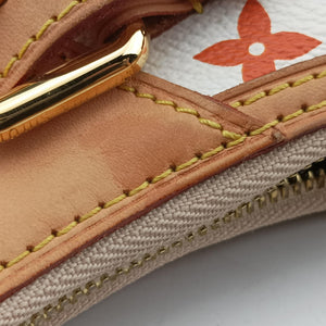 Pre-owned Louis Vuitton GRETA white Monogram Multicolor M40195 handbag | stylenewstar