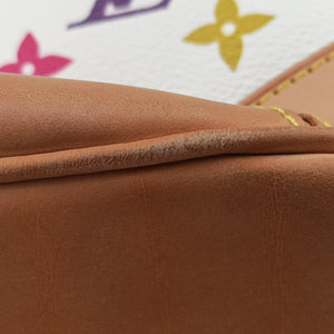 Pre-owned Louis Vuitton GRETA white Monogram Multicolor M40195 handbag | stylenewstar