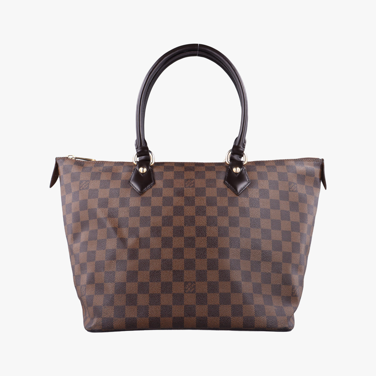 Pre-owned Louis Vuitton SALEYA PM EBENE Damier Canvas N51183 handbag | stylenewstar