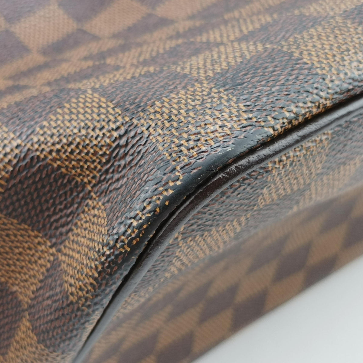Pre-owned Louis Vuitton SALEYA PM EBENE Damier Canvas N51183 handbag | stylenewstar