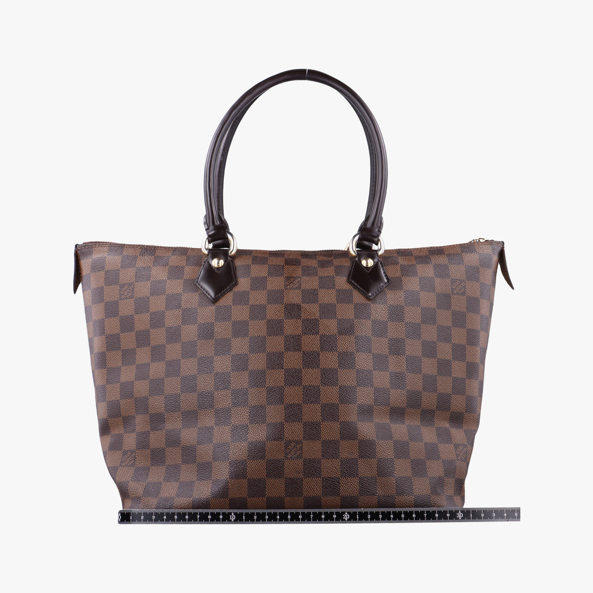 Pre-owned Louis Vuitton SALEYA PM EBENE Damier Canvas N51183 handbag | stylenewstar