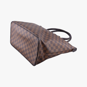 Pre-owned Louis Vuitton SALEYA PM EBENE Damier Canvas N51183 handbag | stylenewstar