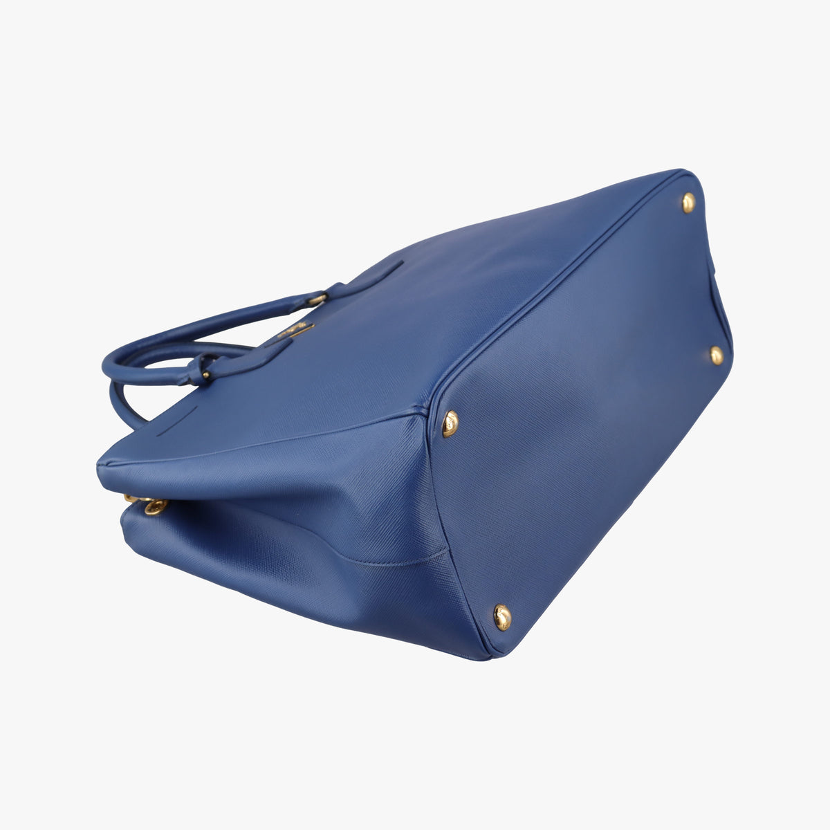 Pre-owned Prada Galleria Blue SAFFIANO Leather BN2274 handbag | stylenewstar