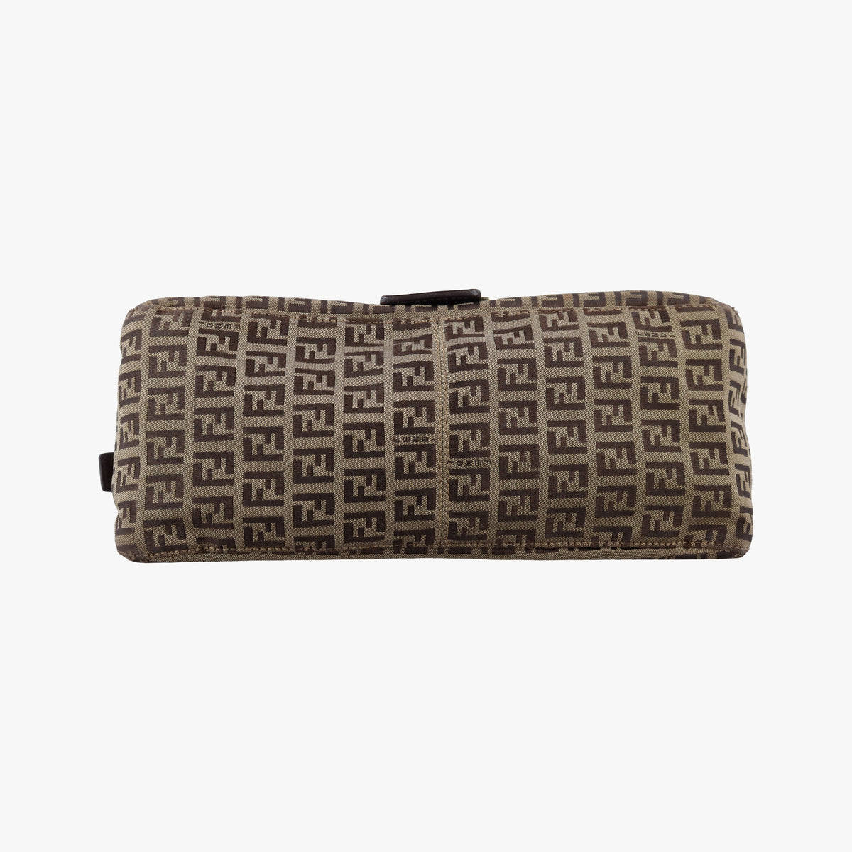 Pre-owned Fendi Mama Baguette Zucchino Brown Canvas×Leather 8BR001 shoulderbag | stylenewstar