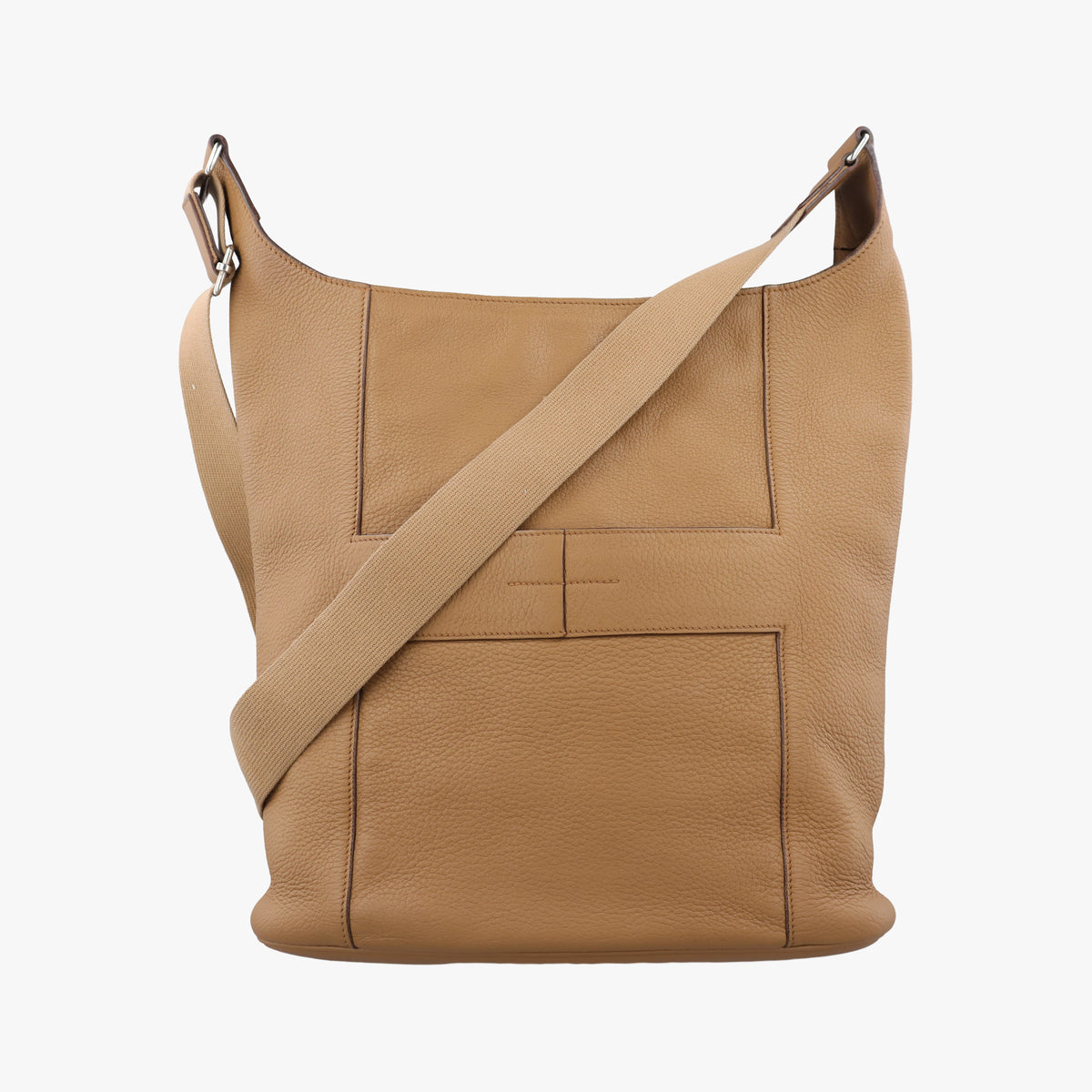 Pre-owned Hermes Good news Brown Taurillon Clemence  shoulderbag | stylenewstar