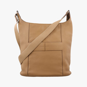 Pre-owned Hermes Good news Brown Taurillon Clemence  shoulderbag | stylenewstar