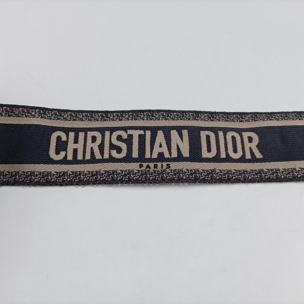 Pre-owned Christian Dior Saddle Navy Jacquard × Leather  shoulderbag | stylenewstar