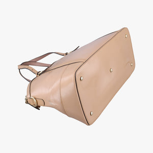 Pre-owned Gucci Microguccissima Beige Patent Leather 309614 shoulderbag | stylenewstar