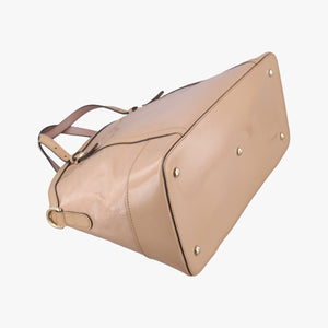 Pre-owned Gucci Microguccissima Beige Patent Leather 309614 shoulderbag | stylenewstar