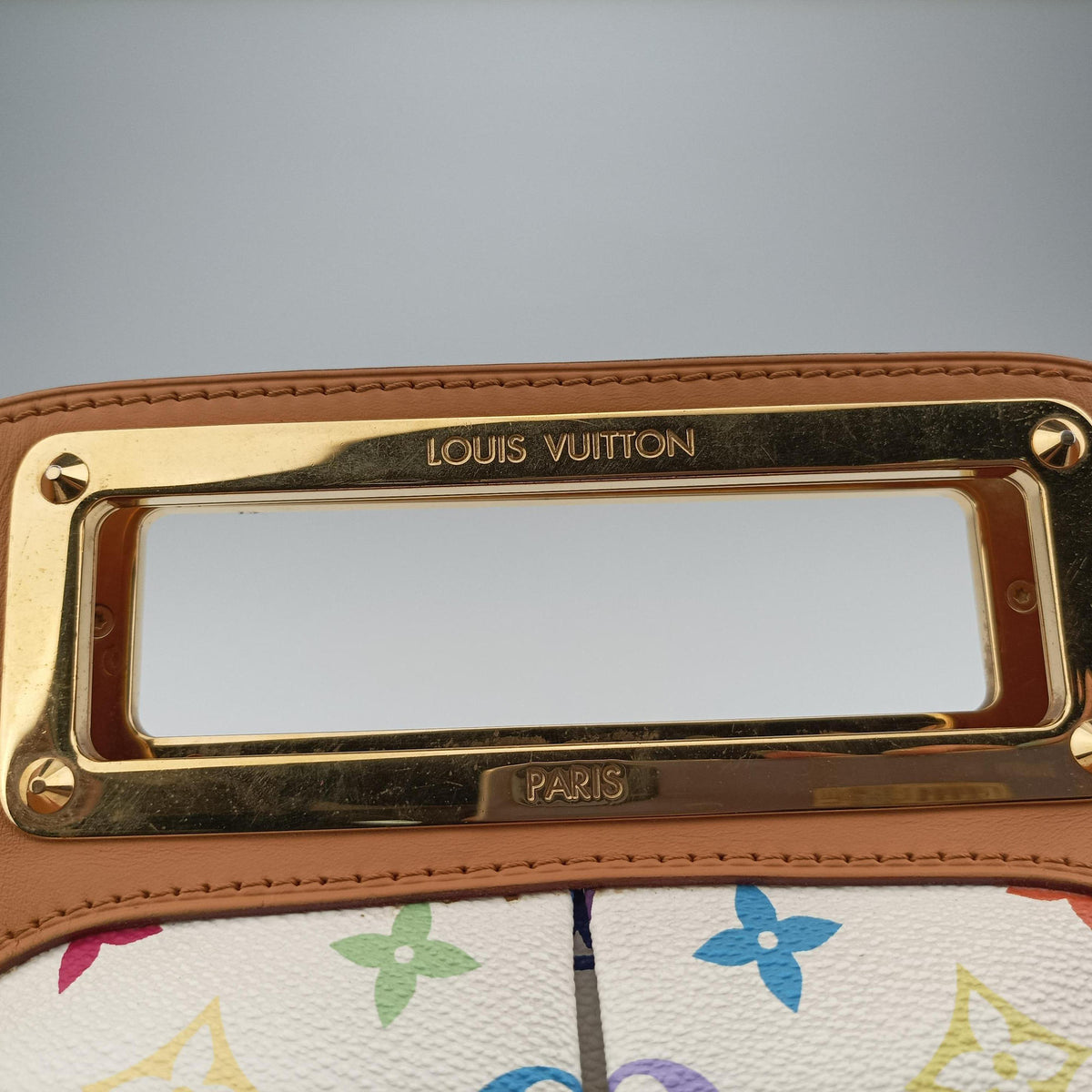 Secondhand Louis Vuitton JUDY MM white Monogram Multicolor M40255 shoulderbag | stylenewstar