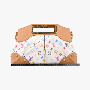 Secondhand Louis Vuitton JUDY MM white Monogram Multicolor M40255 shoulderbag | stylenewstar