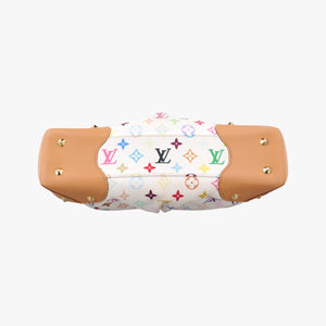Secondhand Louis Vuitton JUDY MM white Monogram Multicolor M40255 shoulderbag | stylenewstar