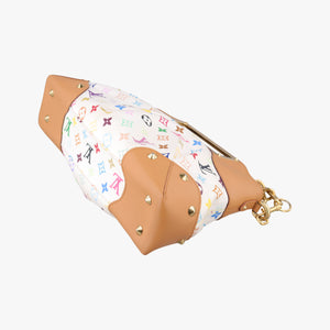 Secondhand Louis Vuitton JUDY MM white Monogram Multicolor M40255 shoulderbag | stylenewstar