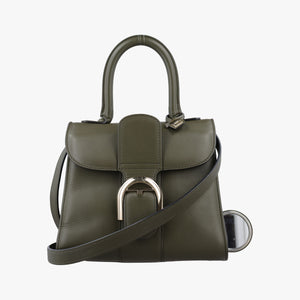 Pre-owned Delvaux Brillant Mini Green leather  shoulderbag | stylenewstar