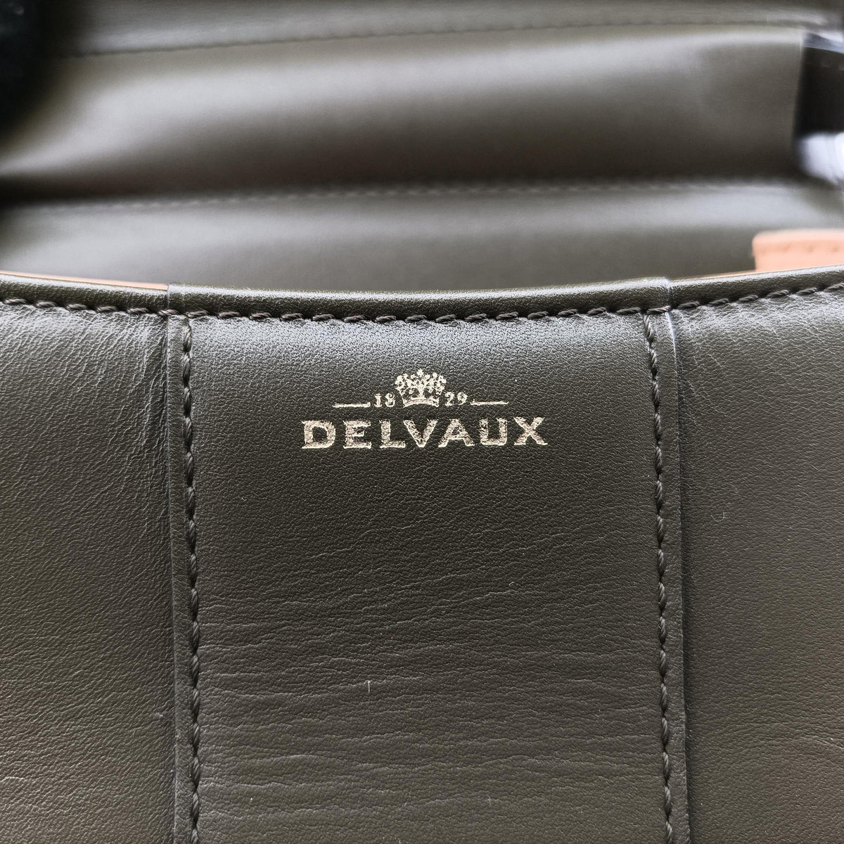 Pre-owned Delvaux Brillant Mini Green leather  shoulderbag | stylenewstar