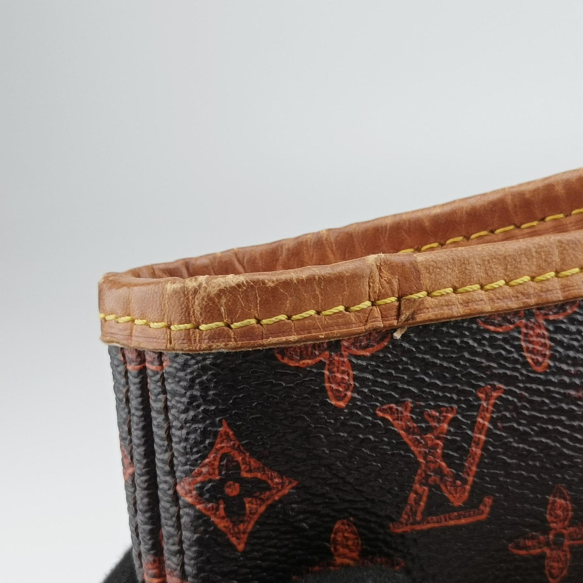 Pre-owned Louis Vuitton Neverfull MM Catogram Brown Monogram canvas M44441 handbag | stylenewstar