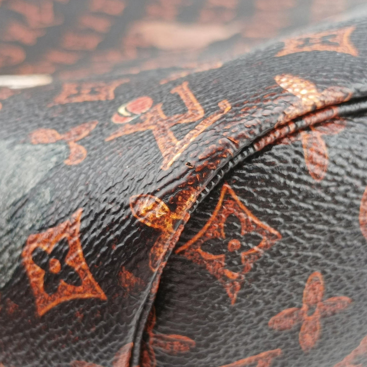 Pre-owned Louis Vuitton Neverfull MM Catogram Brown Monogram canvas M44441 handbag | stylenewstar