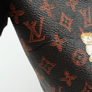 Pre-owned Louis Vuitton Neverfull MM Catogram Brown Monogram canvas M44441 handbag | stylenewstar
