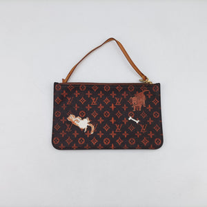 Pre-owned Louis Vuitton Neverfull MM Catogram Brown Monogram canvas M44441 handbag | stylenewstar