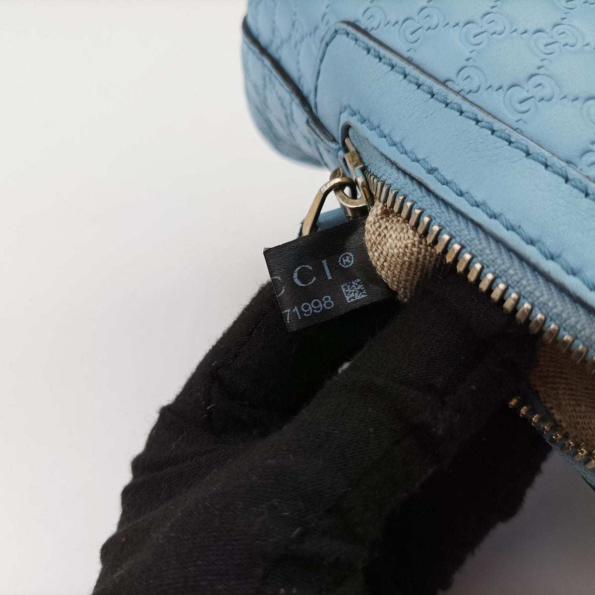 Secondhand Gucci Microguccissima Blue Leather 449654 shoulderbag | stylenewstar