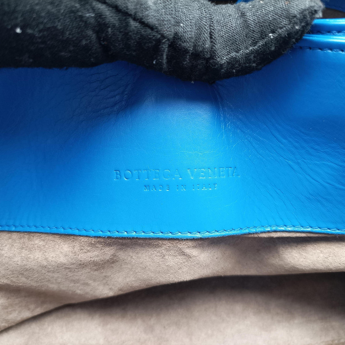 Pre-owned Bottega Veneta Roma Intrecciato Blue lambskin  handbag | stylenewstar