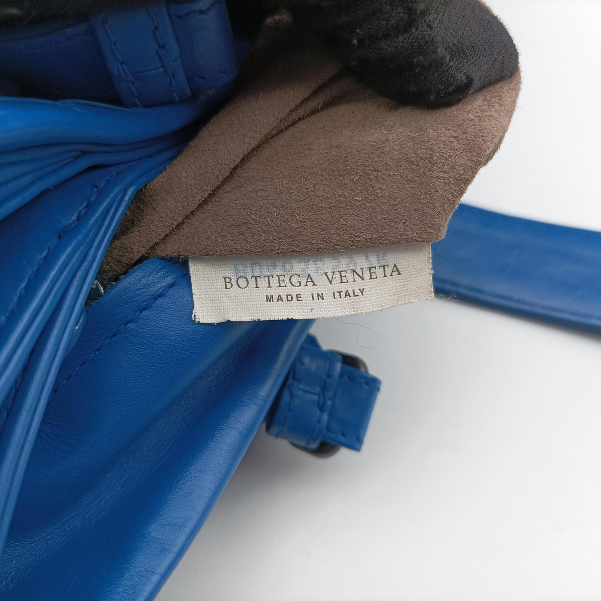 Pre-owned Bottega Veneta Roma Intrecciato Blue lambskin  handbag | stylenewstar