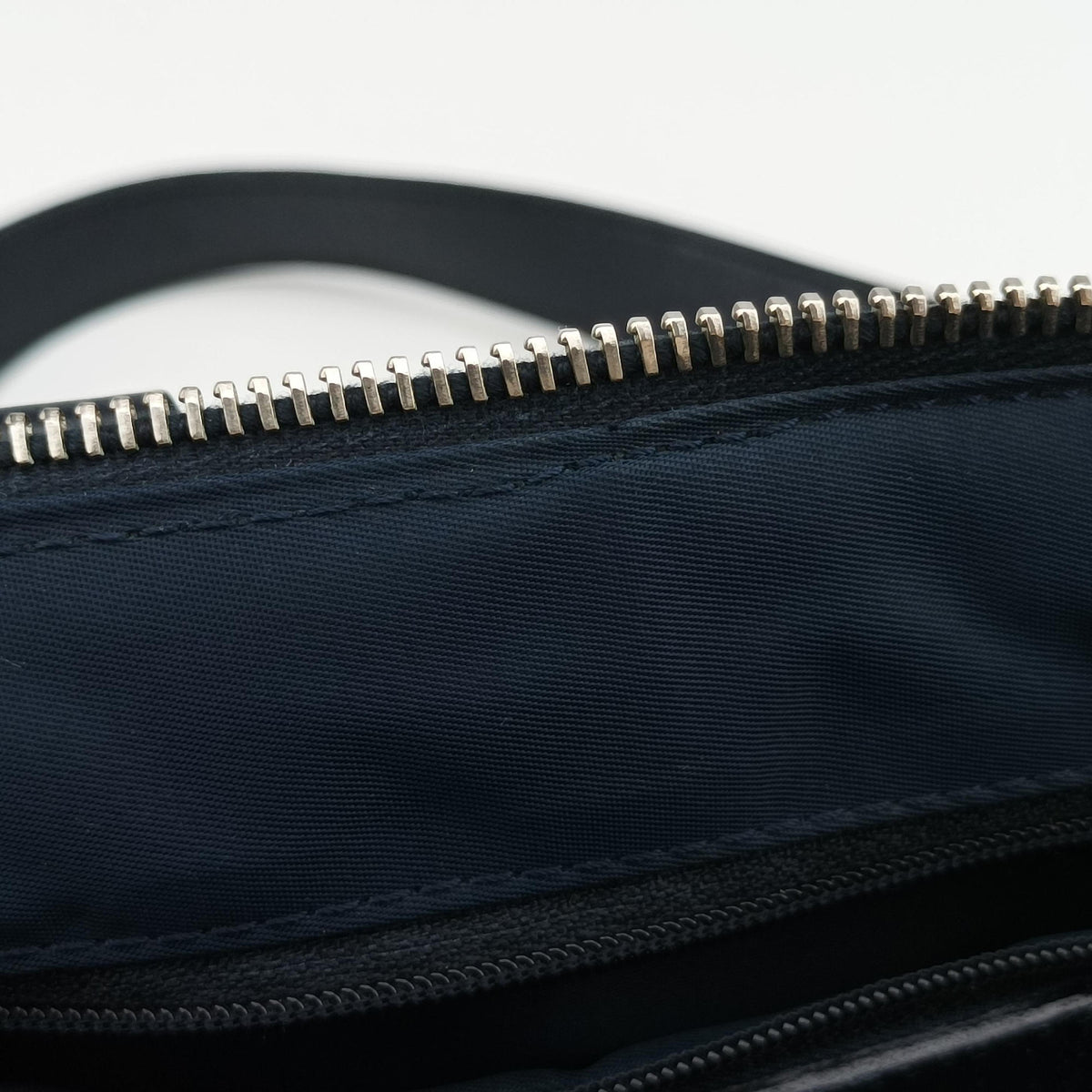 Pre-owned Christian Dior Trotter Navy×Gray Jacquard  shoulderbag | stylenewstar