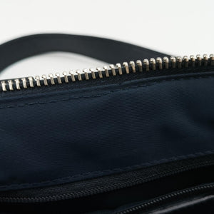 Pre-owned Christian Dior Trotter Navy×Gray Jacquard  shoulderbag | stylenewstar