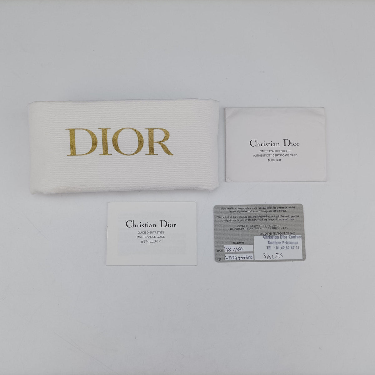 Pre-owned Christian Dior Trotter Navy×Gray Jacquard  shoulderbag | stylenewstar