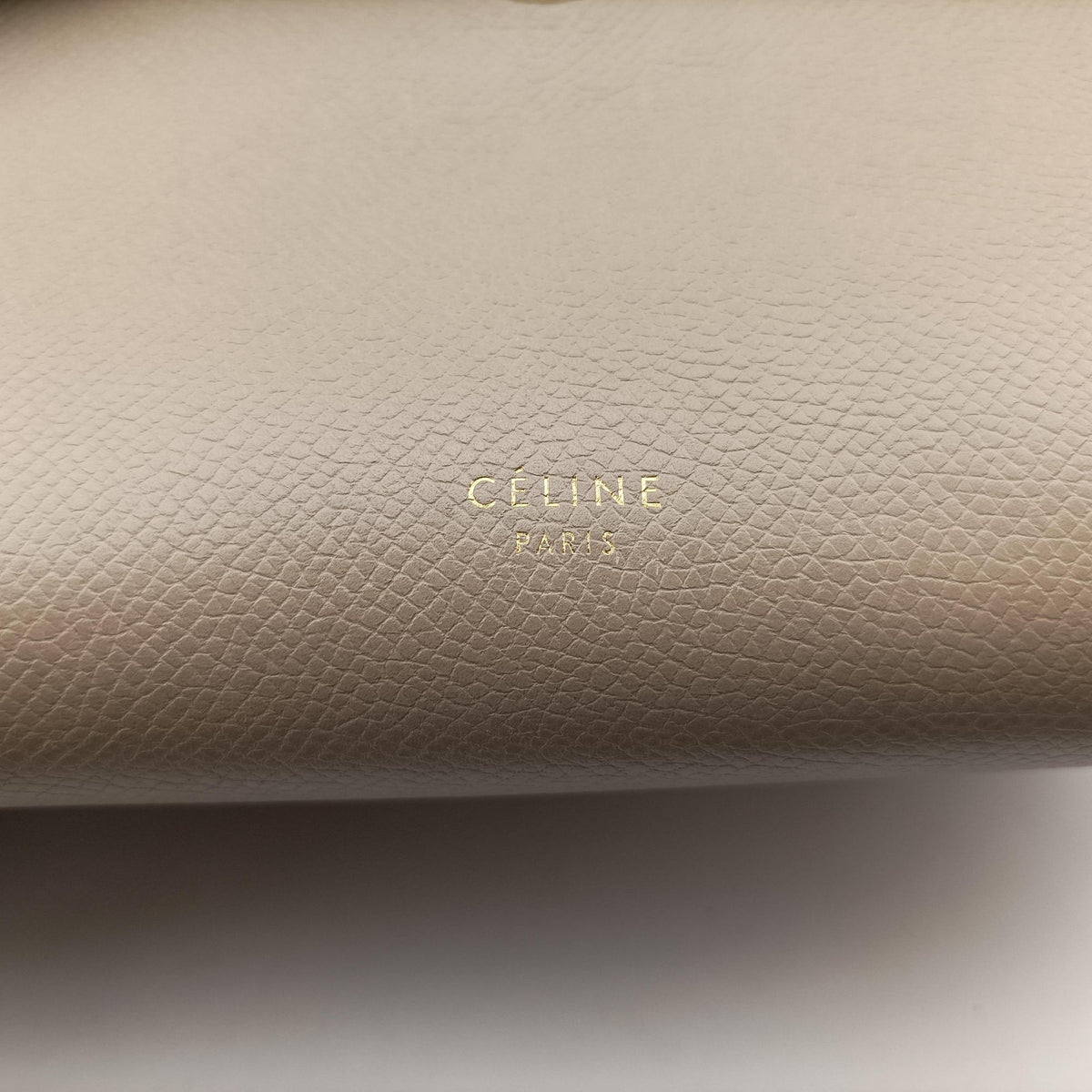 Pre-owned Celine Belt Mini Beige Leather  shoulderbag | stylenewstar