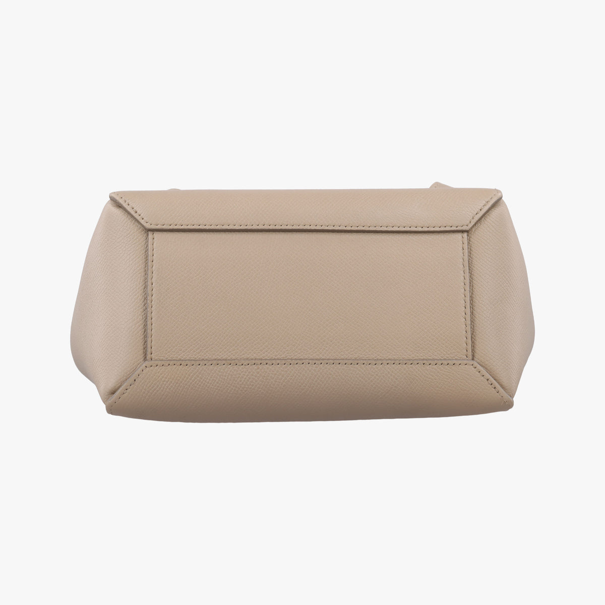 Pre-owned Celine Belt Mini Beige Leather  shoulderbag | stylenewstar