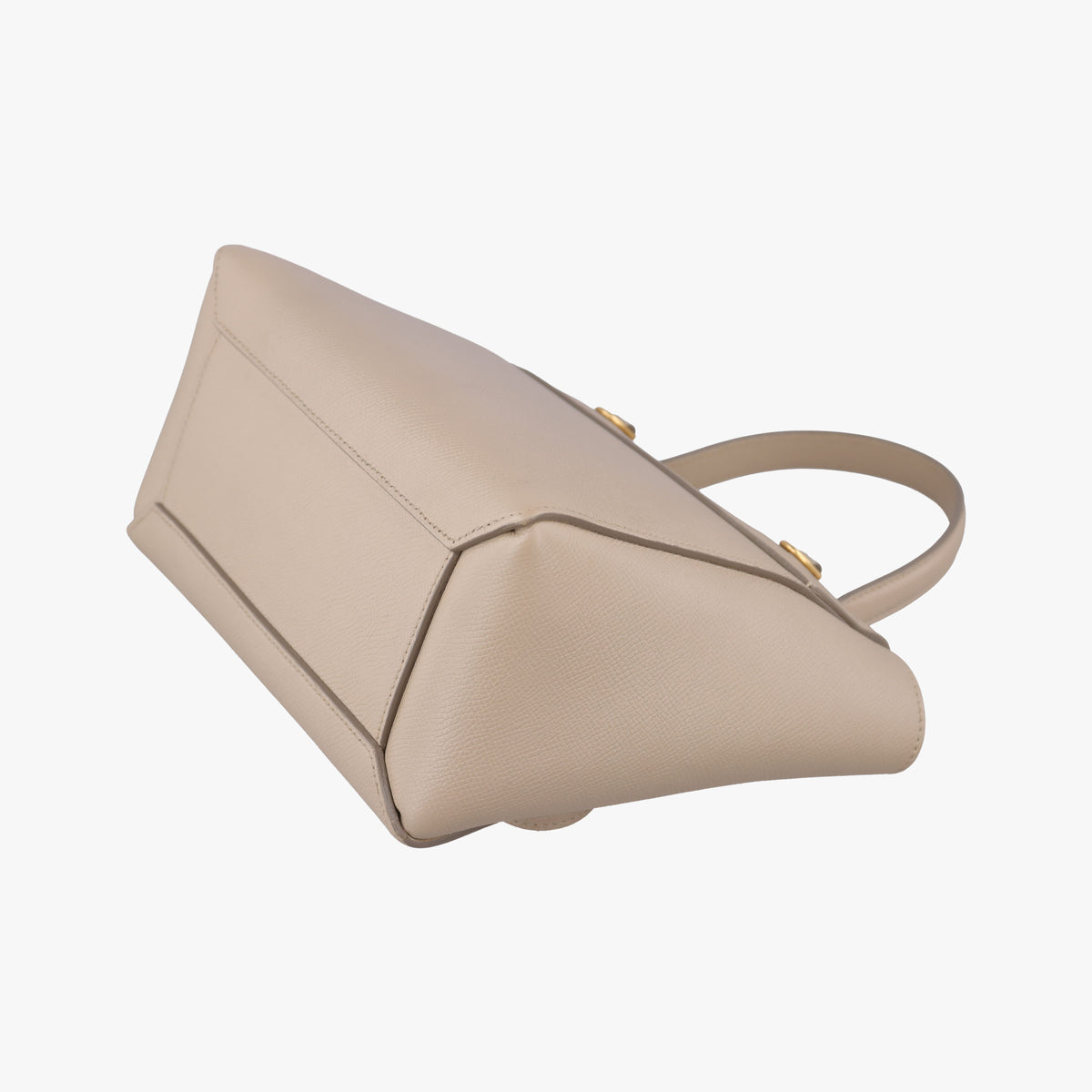 Pre-owned Celine Belt Mini Beige Leather  shoulderbag | stylenewstar