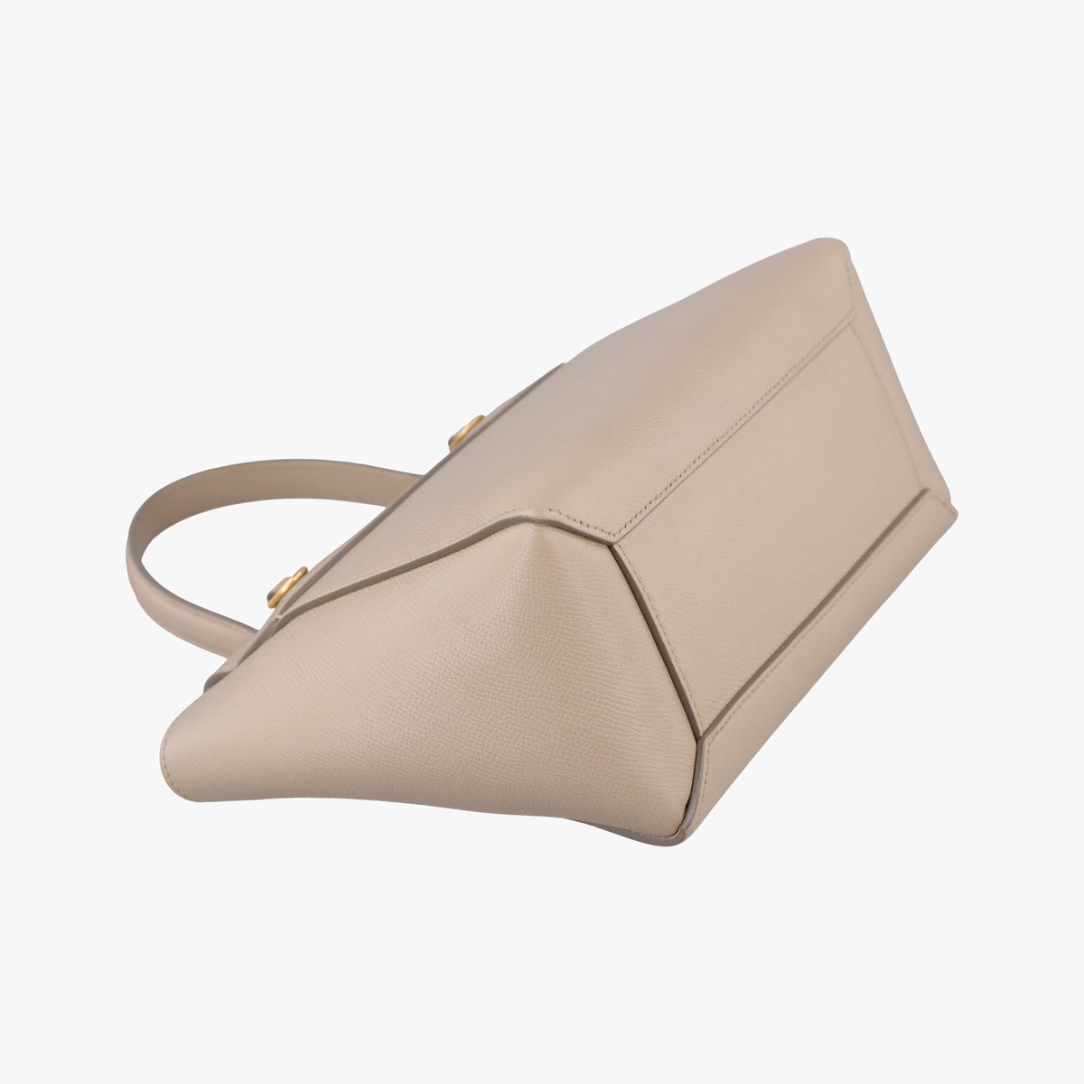 Pre-owned Celine Belt Mini Beige Leather  shoulderbag | stylenewstar