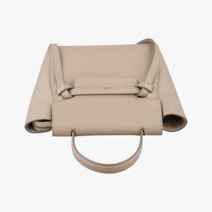 Pre-owned Celine Belt Mini Beige Leather  shoulderbag | stylenewstar