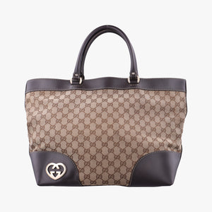 Secondhand Gucci Lovely Brown Canvas×Leather 257071 handbag | stylenewstar