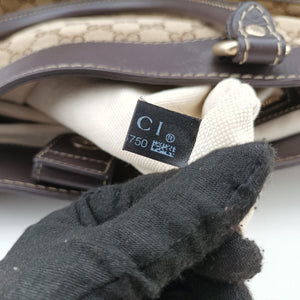 Secondhand Gucci Lovely Brown Canvas×Leather 257071 handbag | stylenewstar