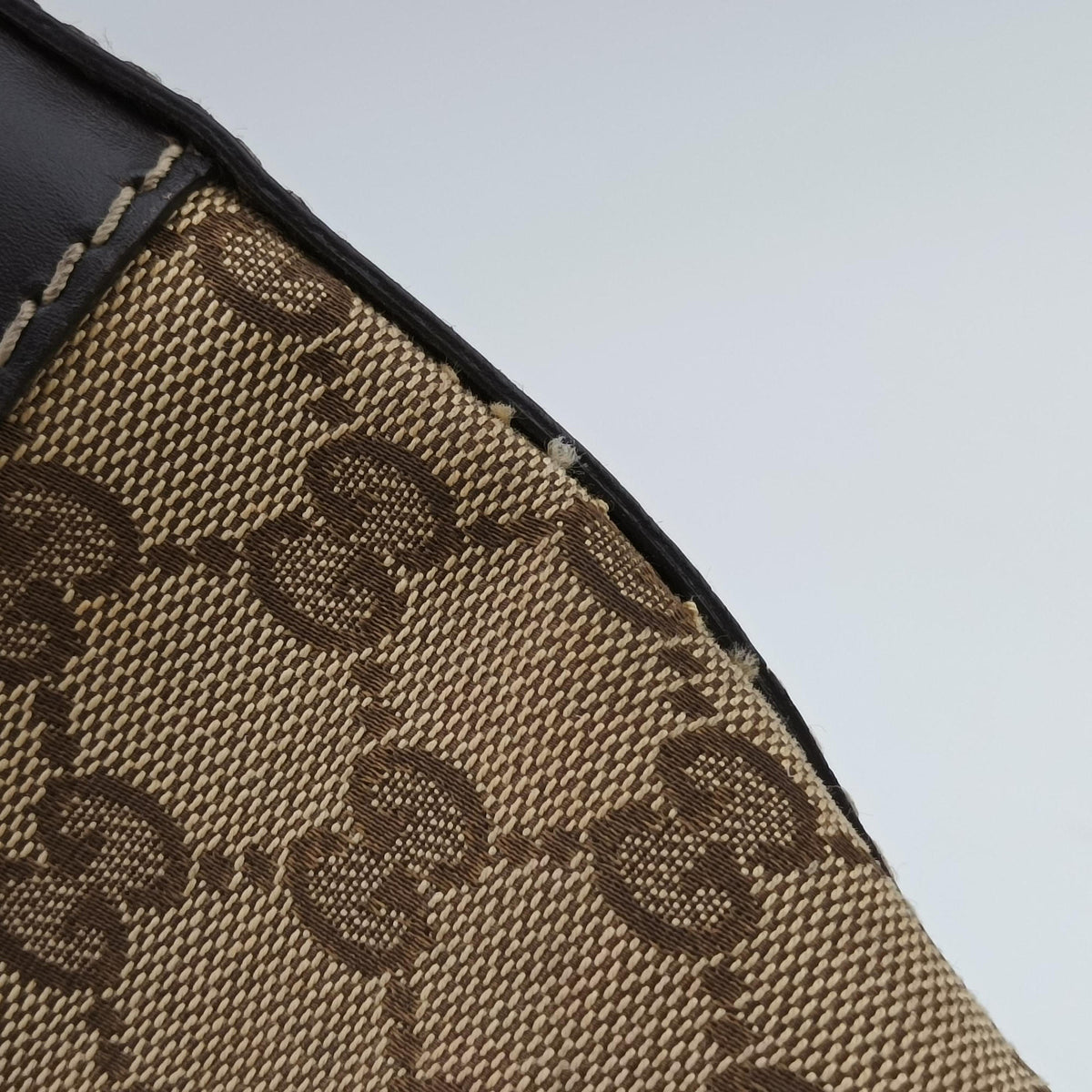 Secondhand Gucci Lovely Brown Canvas×Leather 257071 handbag | stylenewstar
