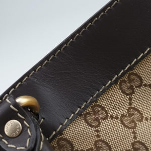 Secondhand Gucci Lovely Brown Canvas×Leather 257071 handbag | stylenewstar