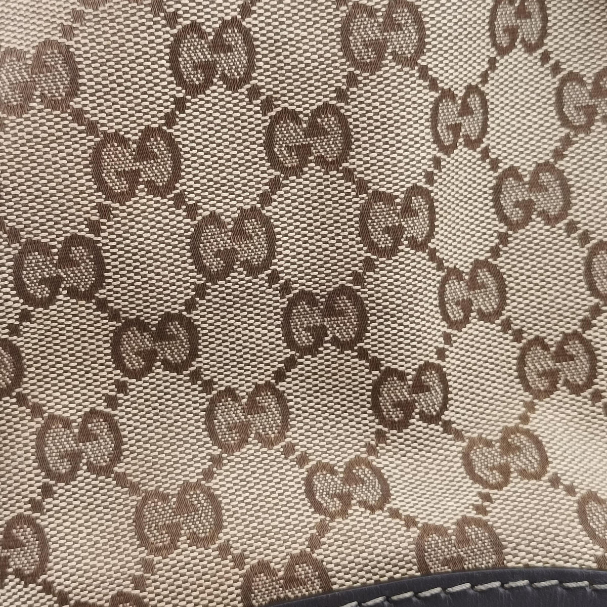 Secondhand Gucci Lovely Brown Canvas×Leather 257071 handbag | stylenewstar