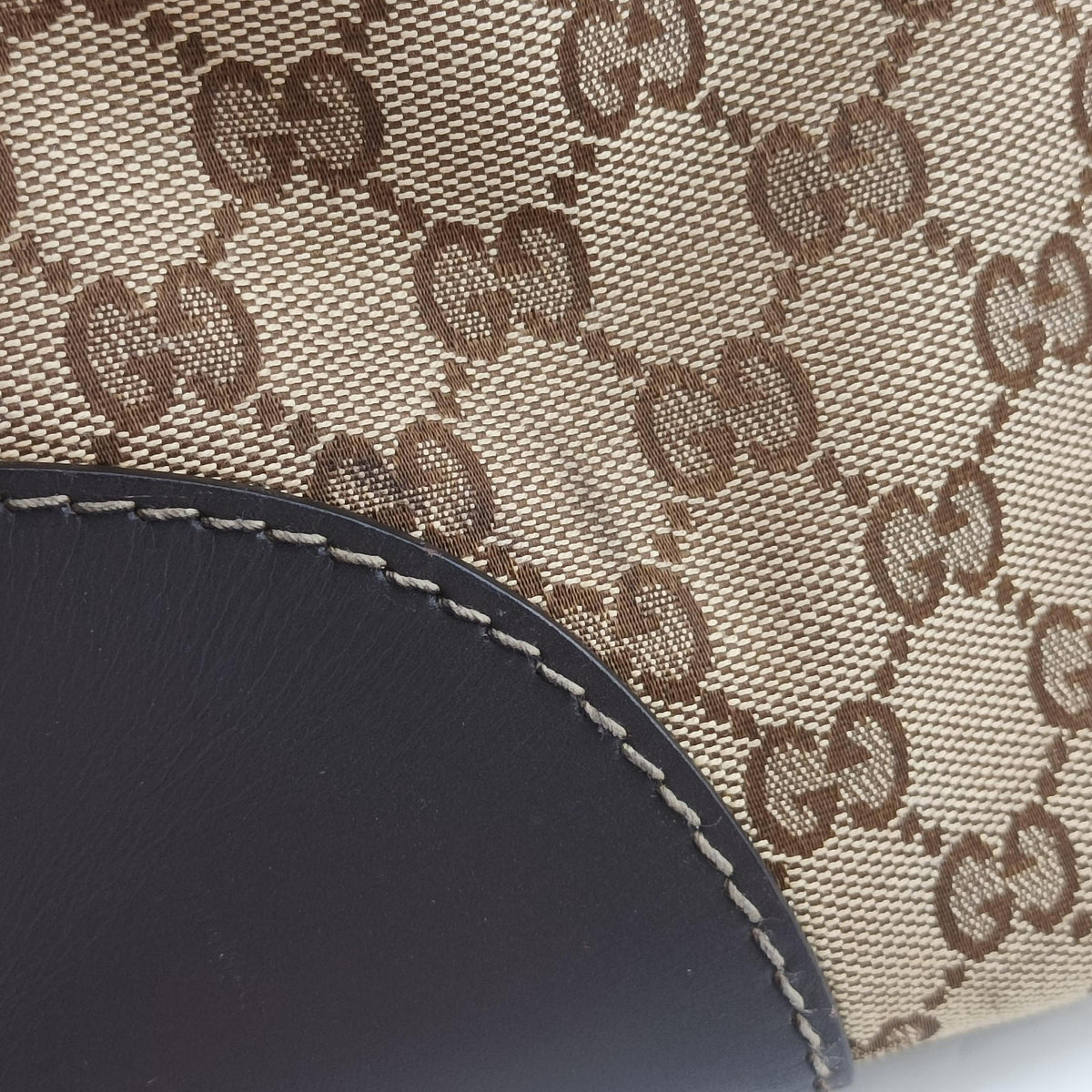 Secondhand Gucci Lovely Brown Canvas×Leather 257071 handbag | stylenewstar