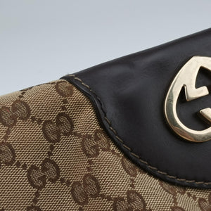 Secondhand Gucci Lovely Brown Canvas×Leather 257071 handbag | stylenewstar