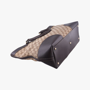 Secondhand Gucci Lovely Brown Canvas×Leather 257071 handbag | stylenewstar
